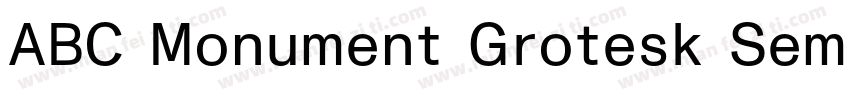 ABC Monument Grotesk Semi-Mono Regu字体转换
